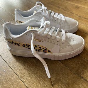 Brand New - Puma Cali Star Leopard 382317-02 White Leather Women's Authentic